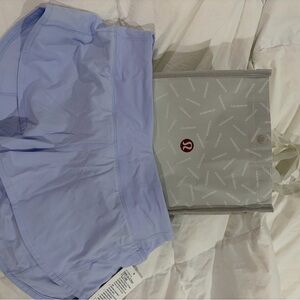 NWT Lululemon Light Lavender/Blue Athletic shorts size 8